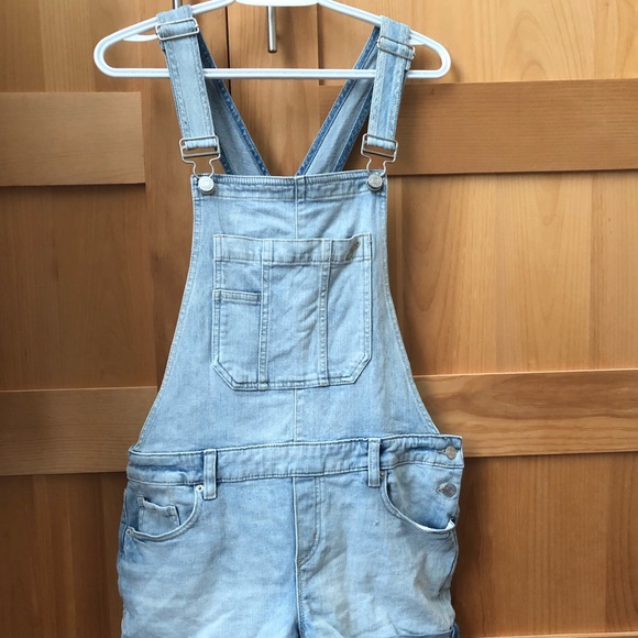 Garage Denim Overall Shorts - Picture 2 of 3